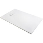 Receveur de douche extra - plat blanc effet pierre - odyssea - gaa odyssea - 120 x 90 cm - fond anti ...