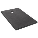 Receveur de douche extra - plat jacob delafon ipso e62303 - agm 120x80x35 cm - gris anthracite texture ...
