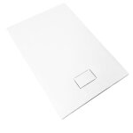 Receveur de douche extra plat piatto en solicast® 80x120 surface ardoisée blanc blanc Receveur de douche extra plat piatto en solicast® 80x120 surface ardoisée blanc blanc