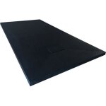Receveur de douche extra plat piatto en solicast� 90x120 noir - le monde du bain