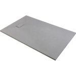 Receveur de douche extra - plat en pierre gris effet pierre - odyssea - gaa odyssea - 120 x 90 cm