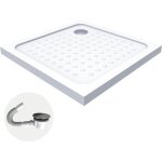 Sana receveur de douche + siphon couleur - blanc modèle - 85 x 85 cm Sana receveur de douche + siphon couleur - blanc modèle - 85 x 85 cm