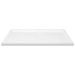Receveur de douche extra plat yin 70x120 cm - abs renforc� en fibre de verre - blanc