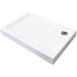 Receveur de douche lary - ondee - 80x120x13cm - antid�rapant - acrylique - blanc