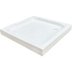 Receveur de douche ondee cera 90x90x10cm - picots antidrapants - grs maill - blanc