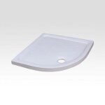Receveur de douche quart de rond 80x80 cm - c�ramique blanc - ankara