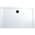 Receveur de douche rectangulaire 160x75 cm bac  douche extra plat acrylique blanc  poser ou  encastrer ...
