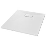 Vidaxl bac de douche receveur de douche rectangulaire salle de bain maison intrieur trou de drain standard ...