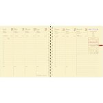 Recharge agenda - quo vadis - excutif prestige s - 16 x 16 cm - sans couverture - spirale
