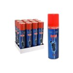 Recharge de gaz - silver match - lot de 4 - 100 ml - 5 embouts - compatible avec briquets