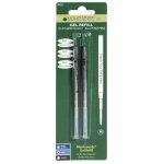 Recharge gel - monteverde - m432 - compatible montblanc - lot de 2 - pointe moyenne