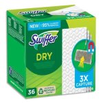 Recharges lingettes sèches pour balai attrape - poussière swiffer le paquet de 36 recharges Recharges lingettes sèches pour balai attrape - poussière swiffer le paquet de 36 recharges