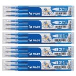 Recharge roller - pilot - frixion ball bls - fr7 - lot de 5 - pointe moyenne - couleur bleu ciel