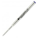 Recharges pour stylo bille - montblanc - bleu - pointe large - lot de 2 recharges