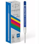 Recharges pour stylo bille - parker - quinkflow - encre bleue - pointe moyenne - lot de 20