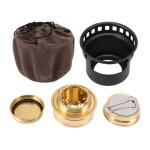 Rchaud  alcool - salalis - portable en alliage daluminium - cuivre - coupe - vent - 74mm diamtre