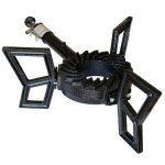 Rechaud gaz fonte 3 pieds 7kw butane / propane 1 bruleur kemper