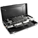 Rchaud  gaz - kampa - fornello - 2 feux et 1 gril - noir