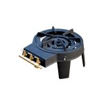 R�chaud � gaz traiteur 4 pieds 86kw 3 bruleurs gaz butane ou propane fonte v�ritable kz garden