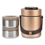 R�cipient alimentaire isol� bo�te � lunch isotherme haute capacit� 15 l en acier inoxydable portable ...