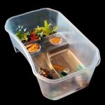 Terrarium en plastique pour tortue - homyl - 40x25x14cm - blanc