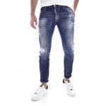 Jeans dsquared - homme - slim - bleu - taille basse