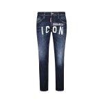 Jeans dsquared - homme - coupe droite - bleu