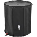 R�servoir souple r�cup�rateur deau de pluie pliable - 200 l - noir - linxor