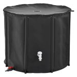 R�servoir souple r�cup�rateur deau de pluie pliable - 750 l - noir - linxor
