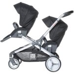 Red castle poussette double evolutwin - ds la naissance - jusqu 15kg - dossier rglable - noir
