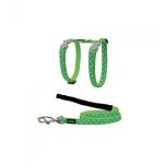 Laisse / harnais pour chat - red dingo - vert étoiles bleues - tour de cou 21 - 35 cm - 12 m Laisse / harnais pour chat - red dingo - vert étoiles bleues - tour de cou 21 - 35 cm - 12 m
