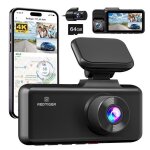 Redtiger 4k 3 canaux dashcam 5g wifi gps intgr carte 64 go gratuite enregistrement en boucle intrieure ...