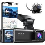 Redtiger f7n 4k dual dashcam wifi intgr gps avant 4k / 2. 5k et arrire 1080p double dash camera pour ...