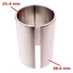 R�ducteur adaptateur de guidon cintre v�lo vtt vintage 25. 4 � 28. 6mm entretoise fendue longueur 40mm ...