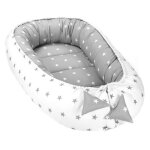 Nid bébé portable avec poignée 90x50 cm cocon douillet pour nouveau - né fille ou garçon adapté au lit ... Nid bébé portable avec poignée 90x50 cm cocon douillet pour nouveau - né fille ou garçon adapté au lit ...