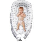 R�ducteur de lit b�b� cocon b�b� lavable berceau anti - pression nid de couchage pour b�b� �ponge �paisse ...