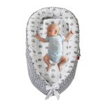 R�ducteur lit b�b� - merkmak - nid de couchage b�b� en coton pur lavable cocon de b�b� base en mousse ...