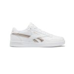 Chaussures femme - reebok - cuir lisse - blanc - semelle en caoutchouc - lacets