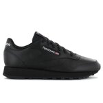 Reebok classic leather cl lthr - femmes sneakers baskets chaussures cuir noir gy0960