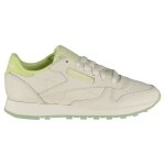 Reebok femme cuir classique basket - craie craie citrus glow Reebok femme cuir classique basket - craie craie citrus glow