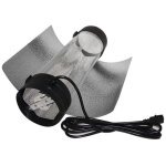 Rflecteur - super plant - cooltube 200mm - aluminium martel - flanges plastiques - cble 3m