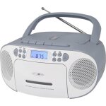 Reflexion rcr2260bl radio - lecteur cd fm aux cd cassette bleu - blanc