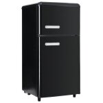 Rfrigrateur combin rtro - langtu - 72l - 2 portes - conglateur 21l - clairage led - jaune