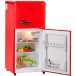 Refrigerateur congelateur en haut 60l (38l + 22l) - lumire led - classe nergtique f - 163 kwh - an ...