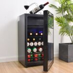Refrigerateur congelateur en haut 76l(6l + 70l) - lumière led - porte en verre transparent - classe énergétiqu ... Refrigerateur congelateur en haut 76l(6l + 70l) - lumière led - porte en verre transparent - classe énergétiqu ...