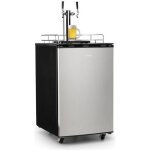 Rfrigrateur de fts de boisson avec tireuse intgre klarstein big spender double - 50l max. - gris ...