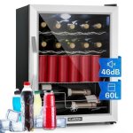 Rfrigrateur mini - bar klarstein beersafe xl mix it edition 60l - porte vitre noir
