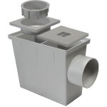 Regard pour �vacuation des eaux pluviales - polypropyl�ne - gris - r�sistant aux chocs - r�sistant au ...