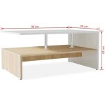 Regisi table basse de salon table basse relevable table basse industrielle en agglom�r� 90 x 59 x 42 ...