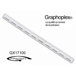R�gle de coupe bord acier anti - glisse quadrill�e 100cm